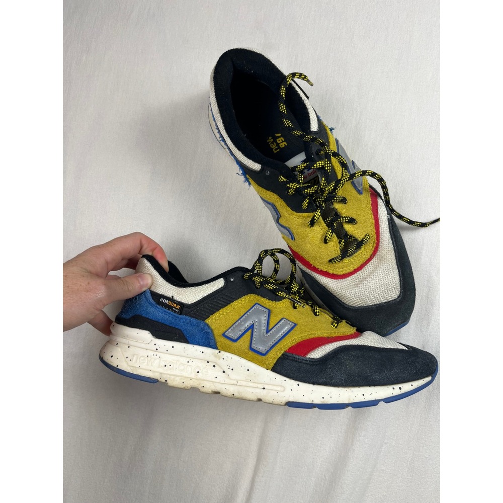New Balance 997H Cordura Multi-Color Yellow Blue Sneakers CM997HJL Womens 9